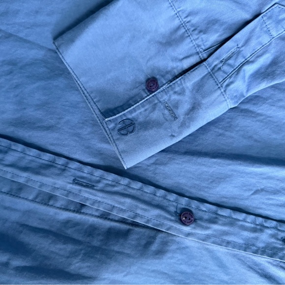 Anine Bing Blue Button Down Shirt - Picture 4 of 12